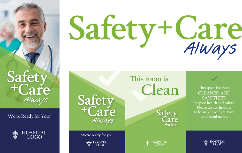 Choose between 2 customizable designs Safety Campaigns